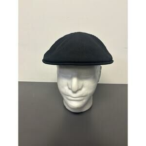 Pendleton Black Newsboy Hat Flat Ivy Cap Size L